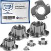 NietFullThings Dadi a percussione M8 in acciaio inox V2A, con 4 punte filettate metriche, dadi di pressatura per legno, plastica