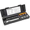 GearWrench 15 pezzi Serpentine Belt Tool Set con chiave a cricchetto a testa flessa, 89000, nero