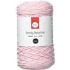 Rayher Braidy Filo Riciclato, intrecciato, 2 mm Ø, Rosa Cipria, Gomitolo circa 250 m (250 G), Filato per Lavori Creativi, Macramè, Pannelli, Progetti Con Corde, 42009270