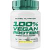 Scitec Nutrition 100% Vegan Protein - 5 fonti proteiche di origine vegetale - arricchito con vitamina B12-33 g per porzione - Vegan, 1 kg, Biscotto-Pera