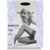 Solidea Calza autoreggente Marilyn 140 Sheer punta aperta, taglia 4XL