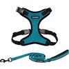 Best Pet Supplies Voyager - Pettorina per cani Step-in Lock con guinzaglio riflettente per cani, set combinato con manico in neoprene da 1,5 m, supporta cuccioli/gatti di taglia piccola, media e grande di Best Pet