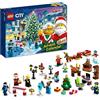 LEGO City Calendario dell'Avvento 2023 con 24 Regali, Incluse le Figure di Babbo Natale e della Renna, e Tappeto da Gioco Invernale, Regalo Natalizio per Bambini, Bambine, Ragazzi e Ragazze 60381