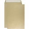Netuno 50 buste a sacco marrone formato B5 17,6 x 25 cm 90g buste lettera commerciali grandi senza finestra con strip adesivo per spedizioni corrispondenza aziendale lettere documenti fatture