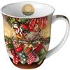 Ambiente Tazza in porcellana ca. 400 ml tazza Bone China Mug per tè o caffè autunno inverno Natale Hanging stockings