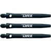 RED DRAGON Hip-Grip - Aste per freccette in alluminio, misura media, colore: nero, 2 set per confezione (6 steli in totale)