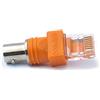 System-S Adattatore coassiale RJ45 maschio a BNC femmina 50 ohm cavo in arancione