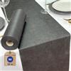 NATUARTE, Runner da Tavola Nero, Rotolo in TNT da 25 metri x 30 centimetri, Decorazione Tavola, Stoffa Decorazione Matrimonio, Battesimi, Comunioni, Compleanni, Colore Nero