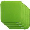 Brandsseller Set di 4 Cuscini in Feltro 35x35x2 cm - Cuscini quadrati e robusti per sedie da interno ed esterno, imbottiti e resistenti - Verde