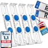 ROADZ® Portatarga senza cornice - [invisibile & legal] - fusibile per tenuta bomba - Set per 2 targhe - senza pubblicità - portatarga - portatarga senza cornice