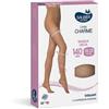 Sauber Collant Compressione Graduata Maglia Liscia 140den 18-22mmhg Tg.5 Camel