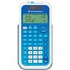 TEXAS INSTRUMENTS TI-34 MV - Calcolatrice scolastica (MMulti View, display a 4 righe, funzionamento solare e a batteria) blu/bianco
