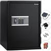 KESSER® Cassaforte Elettronica | Incl. Box Batteria | 3x Doppio Cilindro Di Bloccaggio | A Muro, Pavimento o Mobile | Illuminazione Interna, XL