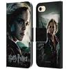 Head Case Designs Licenza Ufficiale Harry Potter Hermione Granger Deathly Hallows VIII Custodia Cover in Pelle a Portagoglio Compatibile con Apple iPhone 7/8 / SE 2020 & 2022