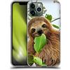 Head Case Designs Bradipo Con Tre Dita Animali Famosi Custodia Cover in Morbido Gel Compatibile con Apple iPhone 11 Pro