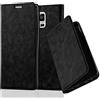 Cadorabo Custodia Libro per Samsung Galaxy NOTE 4 in NERO DI NOTTE - con Vani di Carte, Funzione Stand e Chiusura Magnetica - Portafoglio Cover Case Wallet Book Etui Protezione