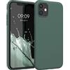 kwmobile Custodia Compatibile con Apple iPhone 11 Cover - Back Case per Smartphone in Silicone TPU - Protezione Gommata - verde blu