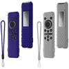 WUZUN Custodia per Telecomando Samsung 2023: WUZUN Compatibile con TM2360E / TM2361E BN59-01432A / 01432J Custodia Protettiva in Silicone Antiurto per Telecomando Smart TV Antiscivolo (Grigio + Blu)
