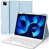 IVEOPPE Tastiera iPad Air 5 Generazione 2022, Tastiera iPad Air 4 Generazione 2020, Custodia Tastiera ipad pro 11 4/3/2/1 Generazione, Tastiera Bluetooth Wireless Layout Italiano, Blu cielo