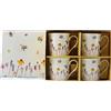 The Leonardo Collection Shudehill Giftware Busy Bees Collection Lesser & Pavey Pretty Water Colour Busy Bees Design Mugs (Set of 4) [Edizione: Regno Unito]