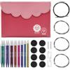 KnitPro Set deluxe con punte circolari intercambiabili KnitPro, Zing, (3.50-8.00mm)