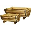 Classic Home & Garden Fioriere, legno di quercia e metallo di acacia, 1 pezzo