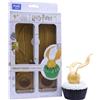 PME Harry Potter Set di 4 stampi forma per fondente, Quidditch Golden Snitch