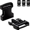 IPEA Fibbie in Plastica per Zaino, Borse, Accessori - 4 pezzi - Made in Italy - Fibbia a Scatto Doppio Laterale per Zaini, Cucito, Borsoni, Abbigliamento - 30 mm