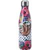 Mikasa Wild at Heart, borraccia da 500 ml, bottiglia con isolamento sottovuoto riutilizzabile in acciaio inox con coperchio a vite per il pendolarismo, la scuola o la palestra, stampa di bradipo