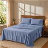 Degrees Home Premium - Set Lenzuola 4 Pezzi in Microfibra Spazzolata (135X190) - Lenzuolo con Angoli, Lenzuolo Piatto e 2 Federe 70X50 - Extra Morbido, Anti-Piega e Certificato Oeko-Tex