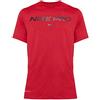 Nike Pro Men's - Maglietta da uomo, colore: Nero/Iron, - 657 University Red, L