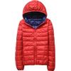 Peuignao Piumino Leggero Reversibile Donna con Cappuccio Invernale Puffer Jacket Piumini Leggeri Donna Invernali Giacca Giubbotto Imbottito Cappotto Giubbino Giacche Giaccone Piumino Donna Taglie Forti XXL