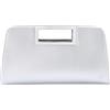 VASCHY SAC Clutch, Clutch Donna Elegante Pochette Donna Pelle Pochette da Borsa Elegante Borsa Tracolla Donna Moda Piccolo Borsetta Donna Pochette e Clutch Matrimonio Argento