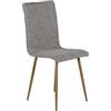 Venture Home Windu Lyx Dining Chair - Effetto Quercia, Grigio Chiaro, Naturale