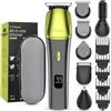 Amurhey Regolabarba Tagliacapelli Uomo 11 in 1 - Rasoio Elettrico per Barba, Capelli, Corpo, Orecchie e Naso - 80 Minuti Di Utilizzo, Idea Regalo, Custodia Inclusa
