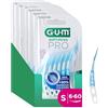 GUM SOFT-PICKS PRO Scovolini interdentali | design curvo per un facile accesso alle aree difficilmente raggiungibili | azione delicata per gengive sensibili | [S - 6x60]