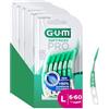 GUM SOFT-PICKS PRO Scovolini interdentali | design curvo per un facile accesso alle aree difficilmente raggiungibili | azione delicata per gengive sensibili | [L - 6x60]