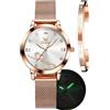 OLEVS Orologi Donna Oro Rosa Giapponese Quartz Orologi Femminili per Le Donne Impermeabili Orologi Da Polso Casual Lady In Acciaio Inossidabile