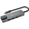 ATLANTIS A04-TC_LANHD+PU Mini Docking Station USB C (Type C) a HDMI 4K, Ethernet RJ45 Gigabit, 2 USB 3.0, 1 USB C, 1 PD-85W, Compatibile con tutti Notebook.
