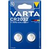 Varta Cr2032 Professional Electronics Batteria Litio, Confezione Da 2 Pezzi, Argento, 24 x 15 x 3 cm; 10 grammi