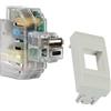 FANTON 82893-36 kit alimentatore USB A+C 2,4A attacco keystone da incasso completo di adattatore combatibile con placche e supporti BTICINO LIVING LIGHT