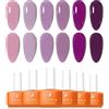 TONITU G · Tonitu G Smalti Semipermanenti Per Unghie Set 6 Colori di Smalto in Gel Kit, Design per Nail Art Popolare Removibile Soak off UV LED, per Manicure Fai-da-Te a Casa e in Salone, Regali per Donne