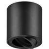 GeyouLux Faretto GU10 da Soffitto Nero, Ø80x84mm Faretto da Superficie Rotondo, Orientabile 30°, Plafoniera 230V con Attacco GU10, Spot in Alluminio, Senza Lampadina, 1 Pezzo