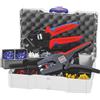 KNIPEX - Assortimento per serraggio di capicorda incluse pinza di serraggio e pinza spellafili, Modello: 1, 1