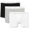 Calvin Klein Boxer Brief 3Pk, Mutande, Uomo, Nero (Black/White/Grey Heather), L