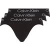 Calvin Klein Hip Brief 3Pk 000Nb2969A, Slip a vita bassa Uomo, Nero (Black), XS