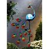 MultiStore ABC Home Garden Solar Spina Pavone Decorativa da Giardino, Blu, 37 x 7 x 90 cm