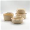 MAQA 40pz Ciotole insalata in carta rotondo 750-1000-1300 ml, Insalatiera con coperchio, Contenitori per alimenti poke bowl per asporto 750 ML