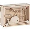 Rayher 62924505 Box regalo legno 3D Baby, FSCMixCred, naturale, 11,5x8,5x5cm, kit 15pz, box 1set