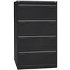 Bisley LIGHT Light - Armadio sospeso a Doppio Binario, DIN A4, 4 cassetti HR, in Acciaio, 633 Nero, 62,2 x 80 x 132,1 cm